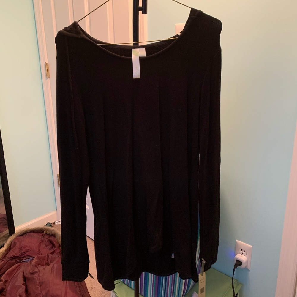 Black High-low Hoodie